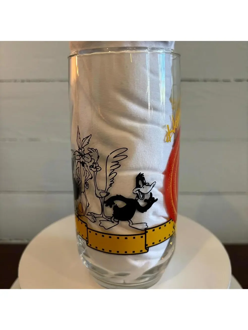 Bugs Bunny Happy Birthday Glass